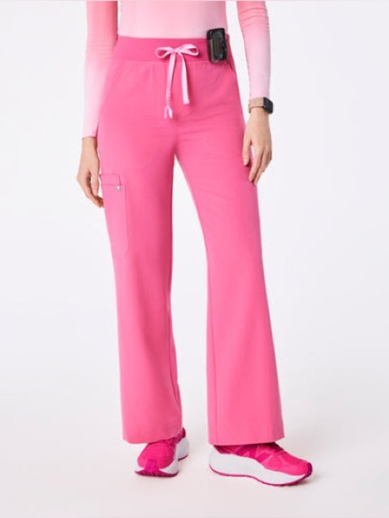 Figs Pants - ✨NWT~FIGS Isabel High Waisted Wide Leg Scrub Pants F’ing Pink✨